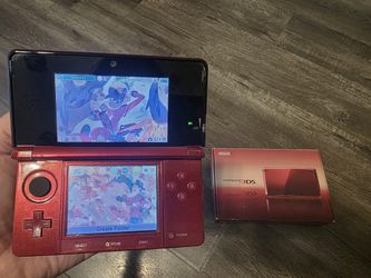 Nintendo 3ds Flame Red Custom Video Game Console Mod-bbed