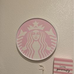 Starbucks Pink Wall Art