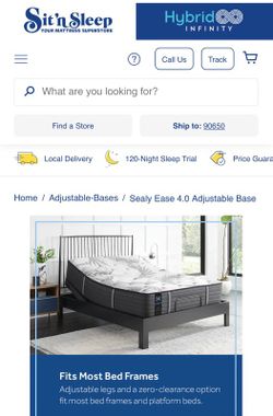 Twin adjustable bed frame with mattress