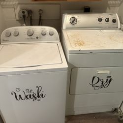 washer and dryer