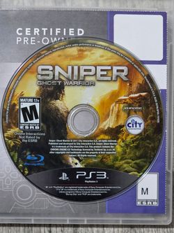 SNIPER GHOST WARRIOR FOR PS3