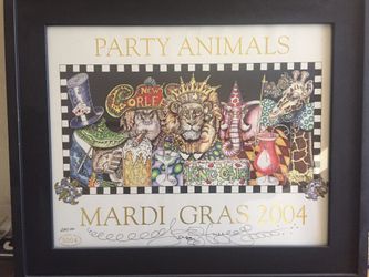 Autographed 2004 Madrid Gras Serigraph