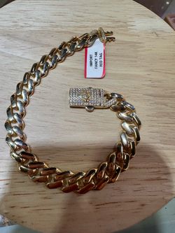 14k Gold 11mm Monaco Bracelet