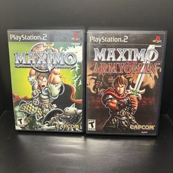 Maximo Ghosts To Glory & Army Of Zin, PS2 PlayStation 2 - Complete CIB Clean!