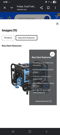 Pulsar generator 5,250  watt