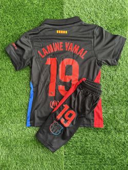 Lamine Yamal Kids Set Barcelona 2024 Soccer Jersey