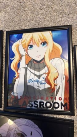 Signed anime artwork - some Beckett authenticated