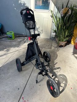 PGM Pro Golf Master 3-Wheel Push Cart
