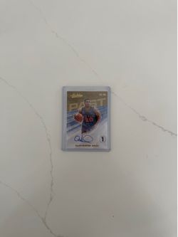 Knicks Allan Houston Signed Basketball Card