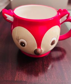 Ceramic Fox Face Coffee Mug