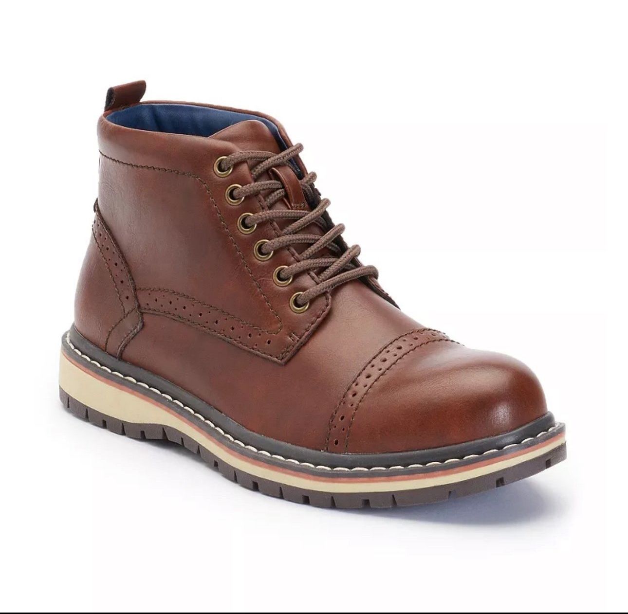 Sonoma Goods For Life® Men's Cap-Toe Combat Boots Size 8