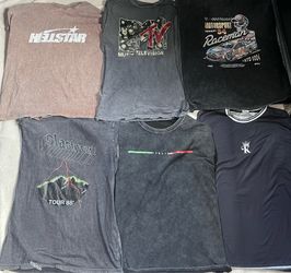 Men’s Graphic Tee Bundle Sz M | Hellstar MTV Racing Y2K Streetwear
