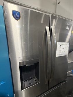 Midea Stainless Steel Side-by-Side Refrigerator
