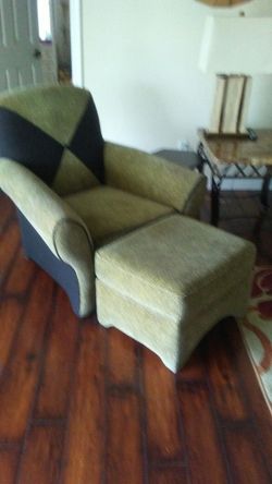 Chair with ottoman