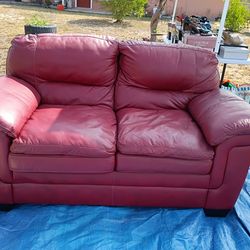Burgundy love seat!