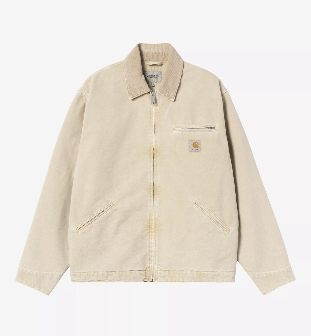 Carhartt WIP OG Detroit Jacket Chalk Brown Large New