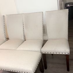 4 Chairs & Bench $200