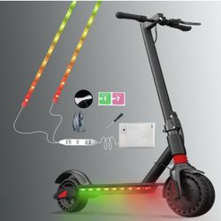 2 Strip Electric LED Bicycle Scooter Lights Night Cycling Colorful Lamp Waterproof Safety Skateboard Scooter Lights