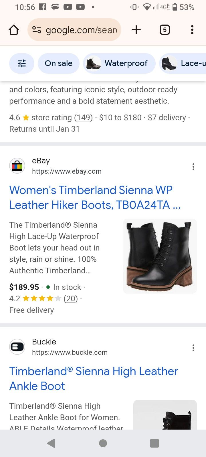 Timberland Boots Sienna