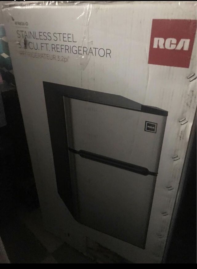 Stainless Steel 3.5 Cu. Ft. Refrigerator wit top freezer