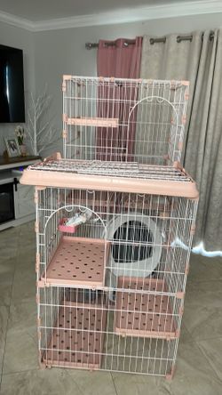 cat cage  cat litter box