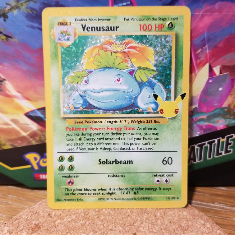 Venusaur Holo 15/102 Celebrations Pokemon Card