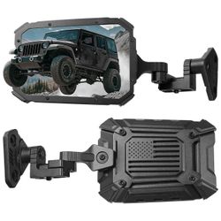 Side Mirrors Doors Off On Auto-Folding For Jeep Wrangler TJ JK Unlimited 1997-18