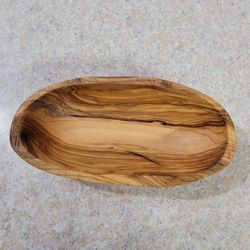 Tapas Bowl, Deep and Oval, 14-16 cm, Made of Olive Wood