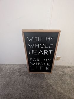 Saying to hang on the wall
