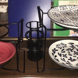 Plate Bowl And Utensil CAddy *Serving 
