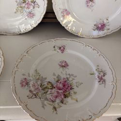 vintage floral salad plates
