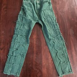 Kids Green Jeans