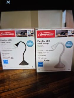 Sunbeam Flexible LED Desk Lamp – Set of 2