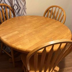 bookshelf, table and chairs all new