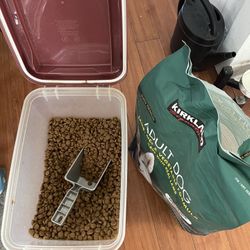 FREE - Costco Dog Food And Food Bin - Pick Up Today Only