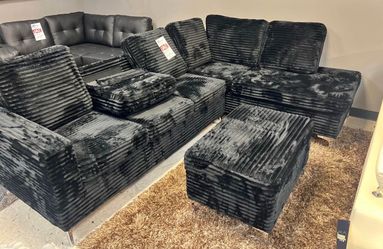 NEW SECTIONAL SOFA AND OTTOMAN WITH FREE DELIVERY