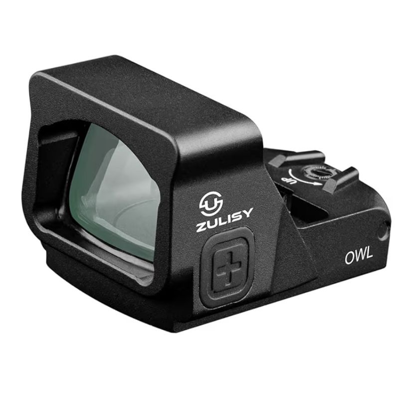 Zulisy OWL 3 MOA Green Dot Sight, for Doctor/Viper Footprint Optics Ready Cut EDC Pistol, Shake Awake 1x24mm Full Size Open Reflex Scope, with Picati