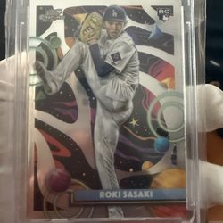 Topps Chrome Cosmic Sasaki Rookie card