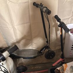 3 Razor Electric Scooters