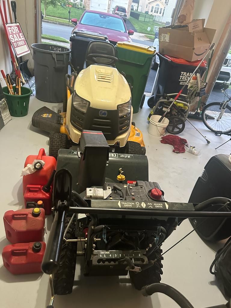 Snow Blower And Lawn Mower For Sale