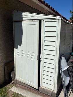 Outdoor plastic shed