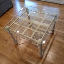 Metal Coffee Table With Glass Top