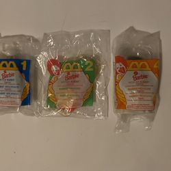 Mc Donald’s Collectible Barbie Happy Meal Toys, Lot of 3 