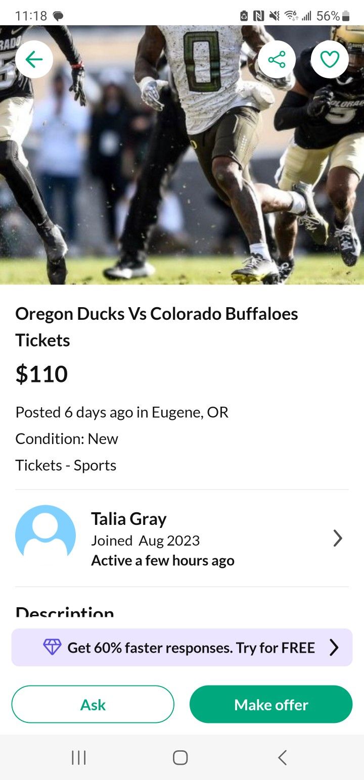 Talia Gray OREGON COLORADO TICKET SCAM!!!