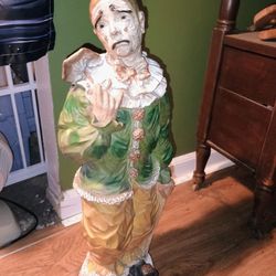 Vintage Clown Statue 1966