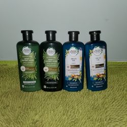 3 Shampoo And 1 Conditioner 13.5oz Herbal Essences Hemp+Potent Aloe Argan Oil