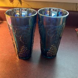 Indiana Glass Blue Grapevine 