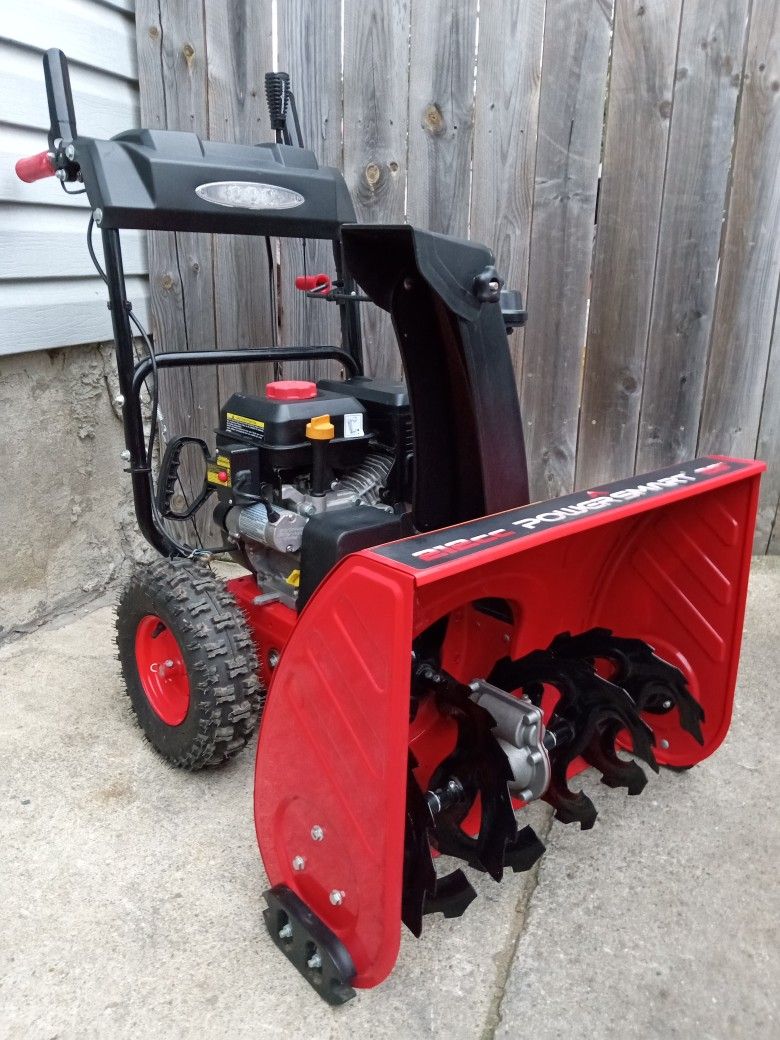 Like-New Powersmart 26" Inch 2-Stage Gas Self Propelled Snowblower With Electric Start And Heated Hand Grips