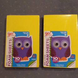 go! create Craft Adhesive Foam Sheets - 10 Sheets - New in Package