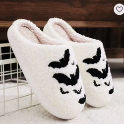 Halloween Slippers Bats Designed S M L Shoes , Footwear 